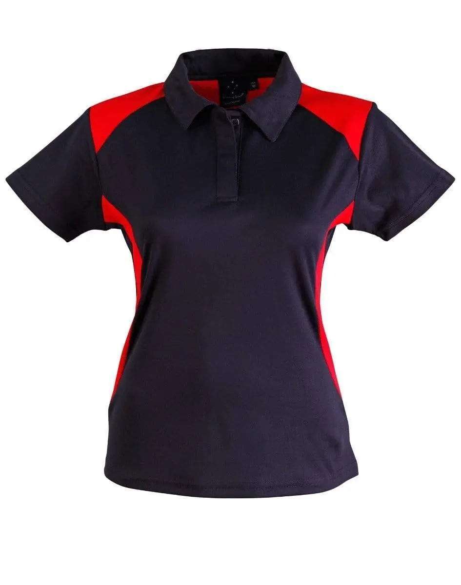 WINNING SPIRIT WINNER POLO Ladies' PS32A Casual Wear Winning Spirit Navy/Red 8